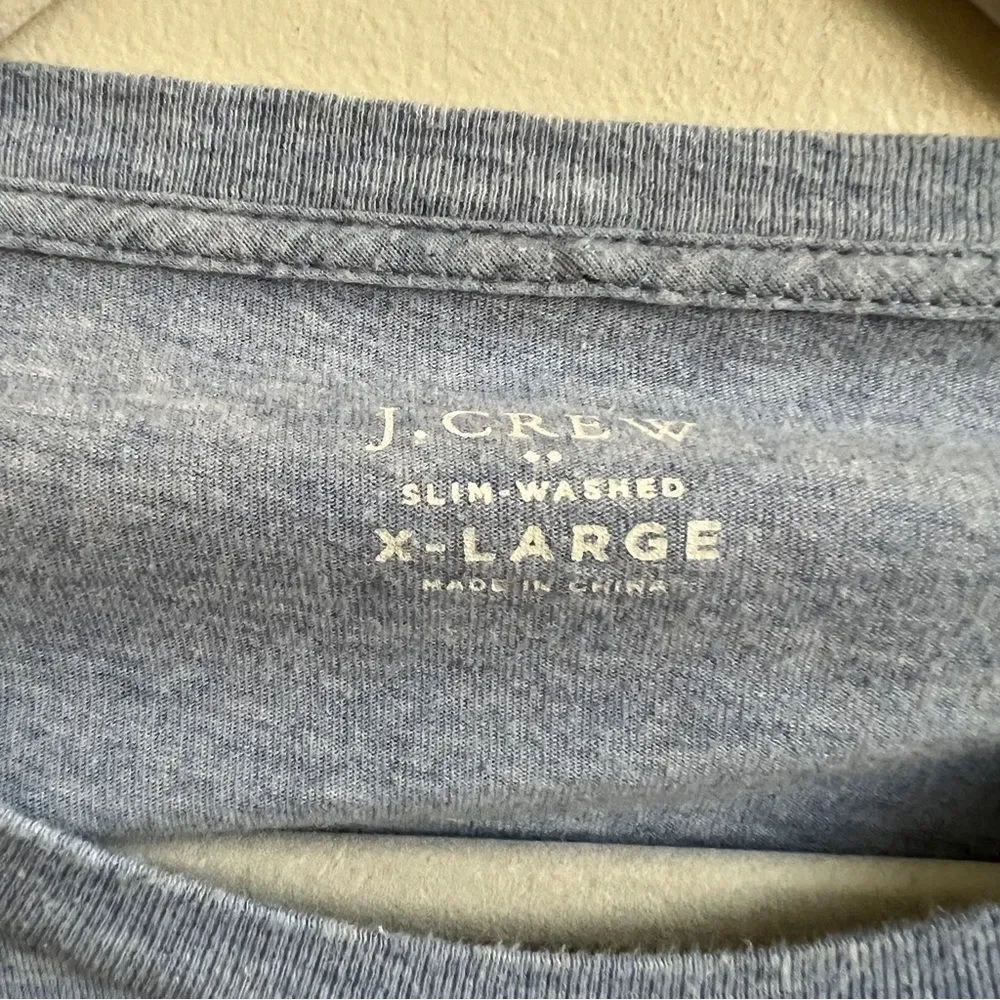 J.Crew blue slim-washed Men’s Long Sleeve Tee Size XL